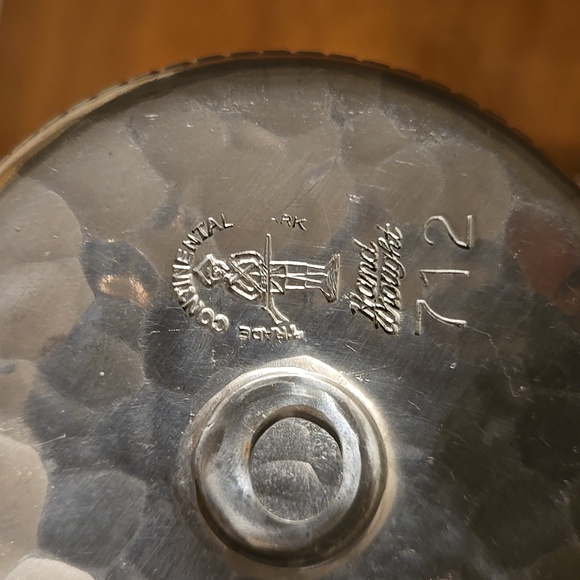 Vintage Trade Continental Hammered Aluminum Candlestick Candle Holders - Picture 5 of 8